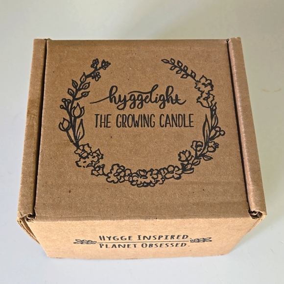 Hyggelight Growing Candle 100% Soy Willow Mint + Eucalyptus Seed Label, NIB - Picture 2 of 8